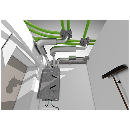 Kontrollierte Wohnungslüftung Logavent HRV156 K Buderus