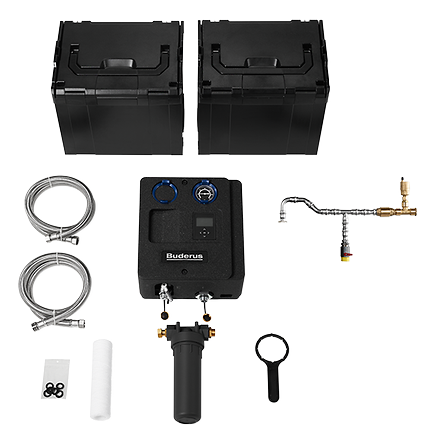 Mobiles VES-Bypassentsalzungsmodul mit Sortimo Buderus 