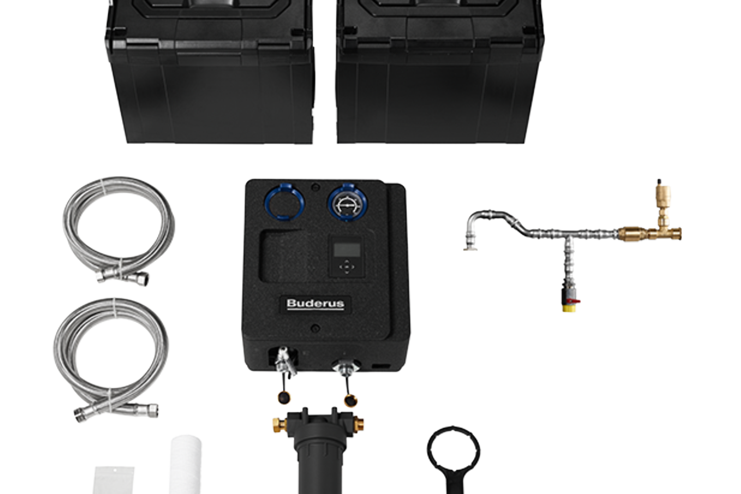 Mobiles VES-Bypassentsalzungsmodul mit Sortimo Buderus 