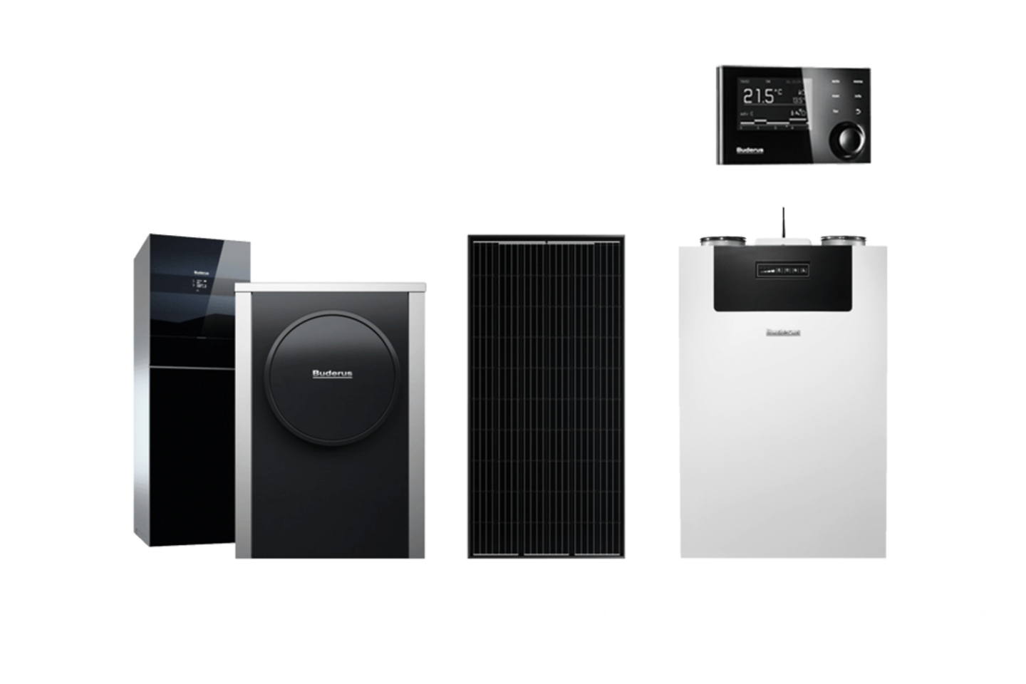 Heizsysteme WLWTP2 + BP21 + PV01 Buderus 