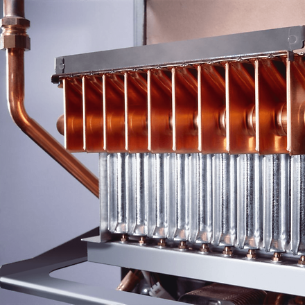 Gasheizung Logamax GB154 Buderus Brenner Ansicht