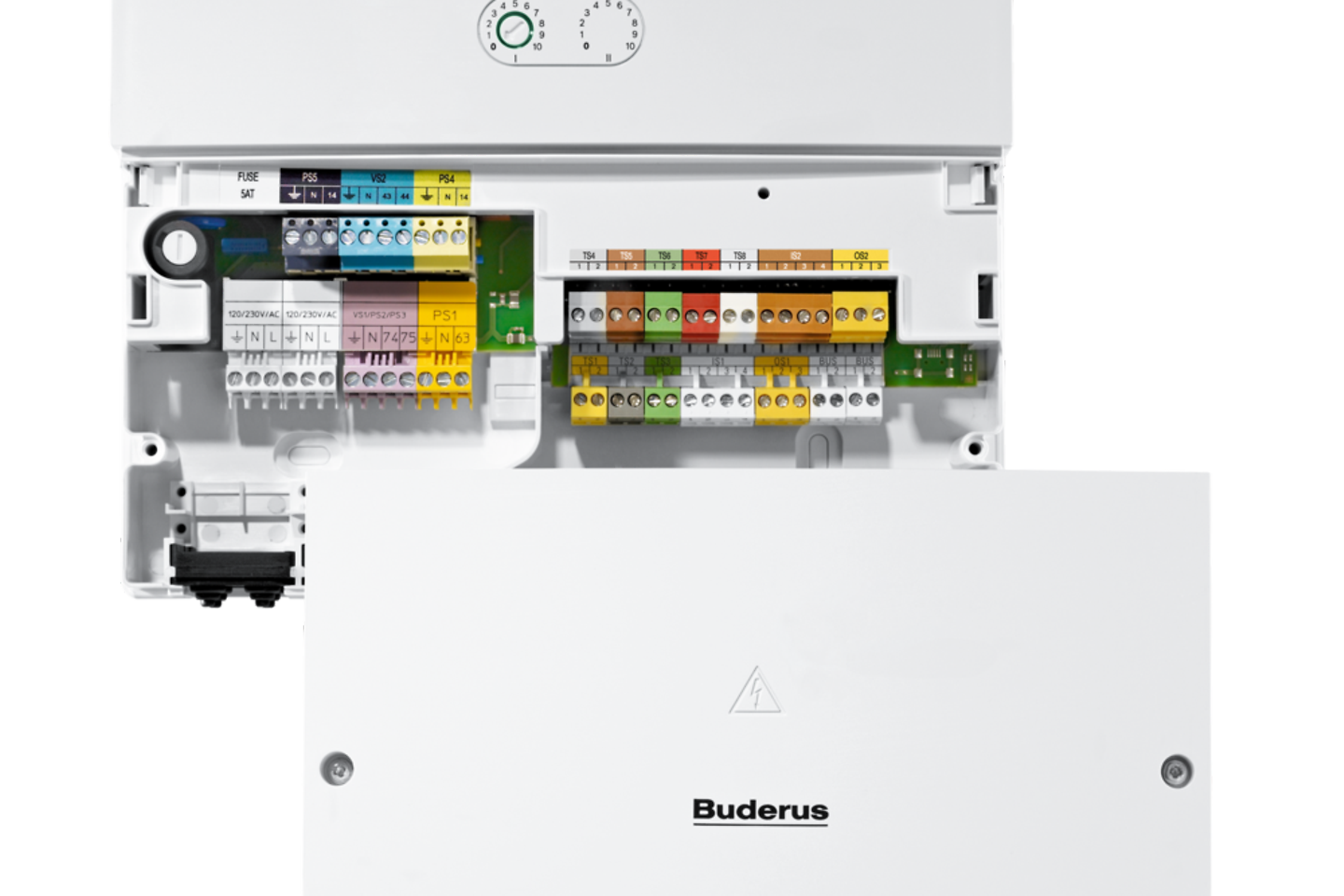 Solarmodul Logamatic SM200 mit abgenommener Frontklappe