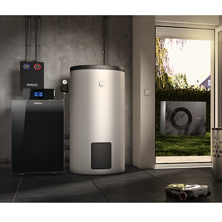 Einbausituation Logano plus KB192i mit WLW MB A H