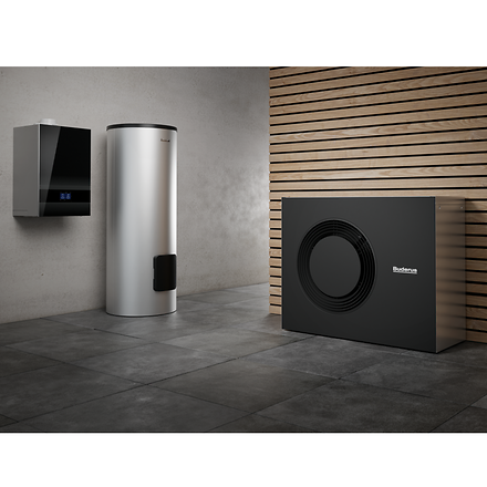 Produktset Wärmepumpe-Hybridsystem Logamax plus GB192i mit Logatherm WLW MB A H